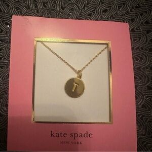 Kate Spade Gold Initial Pendant Necklace